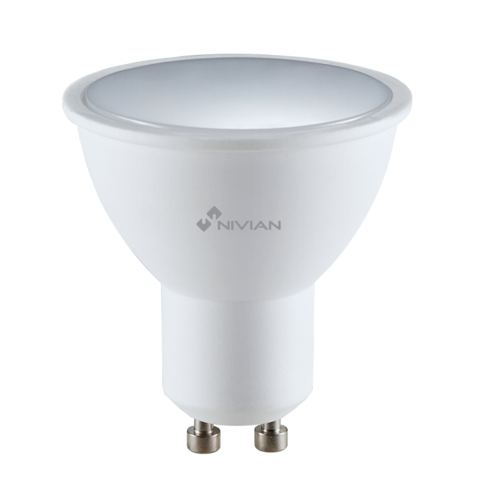 NIVIAN RETAIL NVS-RGBWBULB-45GU10-W Smart RGBW GU10 Bulb, Dimmable, 220-240V