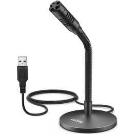 Fifine K050 USB Condenser Microphone with Flexible Arm