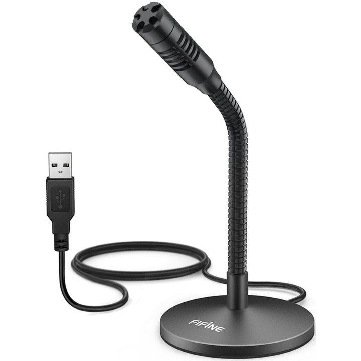 Fifine K050 USB Condenser Microphone with Flexible Arm