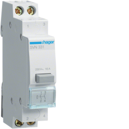 Hager SVN331 Impulse 2NO Pushbutton 230V AC