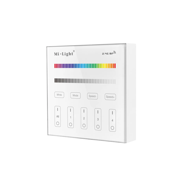 Wall mounted controller RGB/RGBW 4-zone 2xAAA B3