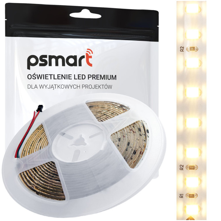 Psmart LED Strip 24V WS2811 2835 MONOIC WW 3000K IP65 10mm 120 LED/m 5m