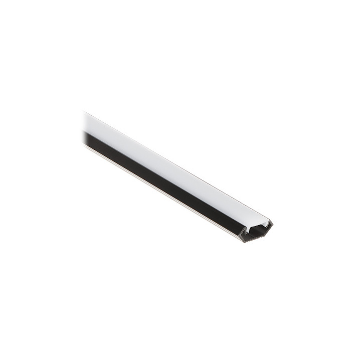 LED Strip Profile with Cover PR-LED/CB/2M 2m Corner Black Aluminium