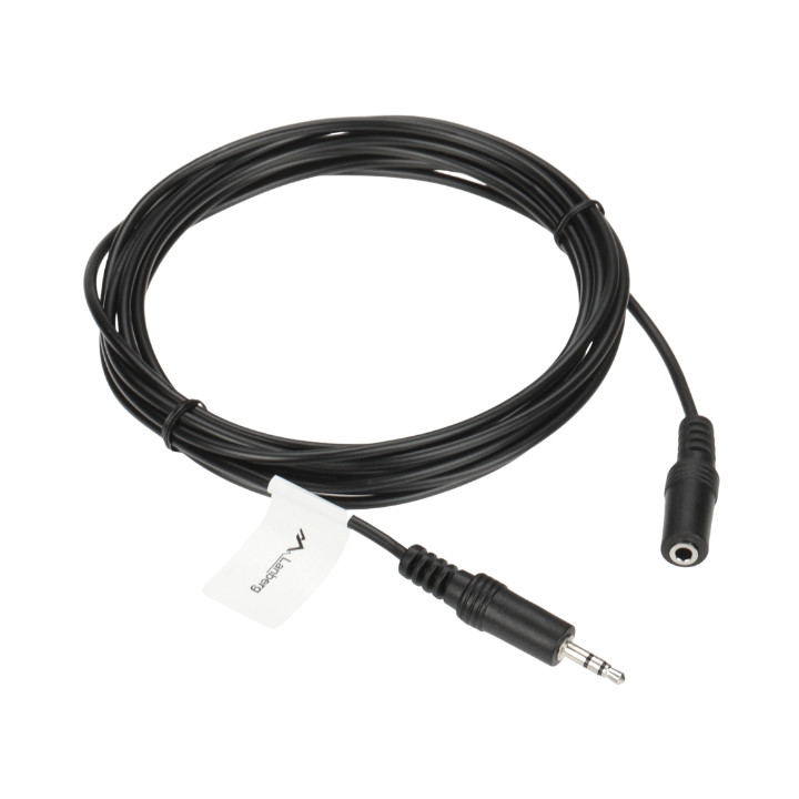 LAIDAS J-W3.5/J-G3.5/3MB Gniazdo TRS 3,5 mm KIŠTUKAS / Gniazdo TRS 3,5 mm LIZDAS 3 m Lanberg