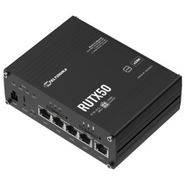 PRIEIGOS TAŠKAS 5G + ROUTER RUTX50320400 Dual SIM Wi-Fi 5, 2,4 GHz, 5 GHz, 867 Mbps Teltonika