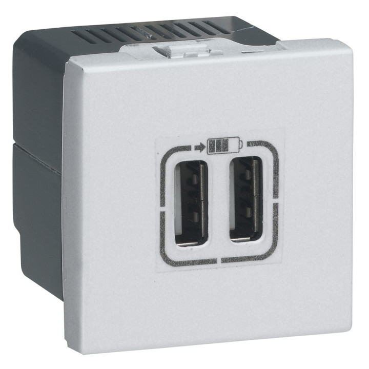 2USB CHARG 2M A+A 3A 15W WH