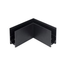 Horizontal Corner Connector for Surface-Mounted Magnetic Track, Black