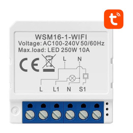 Модуль интеллектуального переключателя WiFi Avatto WSM16-W1 TUYA