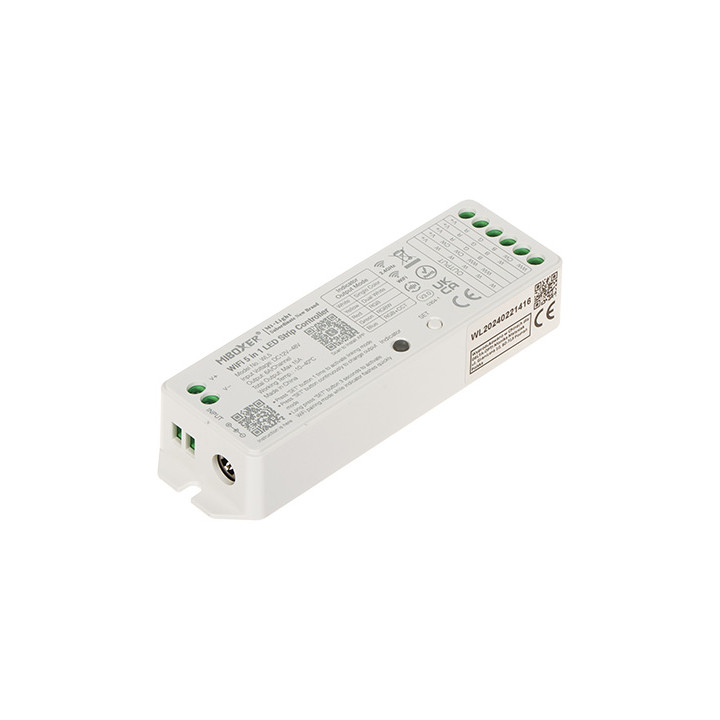 MiBOXER WL5 Wi-Fi LED Strip Controller, 12-24V DC, RGB-CCT (RGBWW), Smarteg Smart Life App