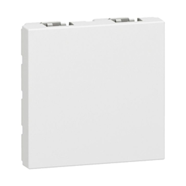 Blanking plate Mosaic - 2 modules - white