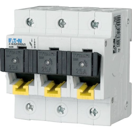 Eaton Z-SLS/CEK25/3 3-pole fuse disconnector DIN mounting IP20 25 A 400 V AC 50 kA D02 AC-22B Uimp 6 kV 50/60 Hz