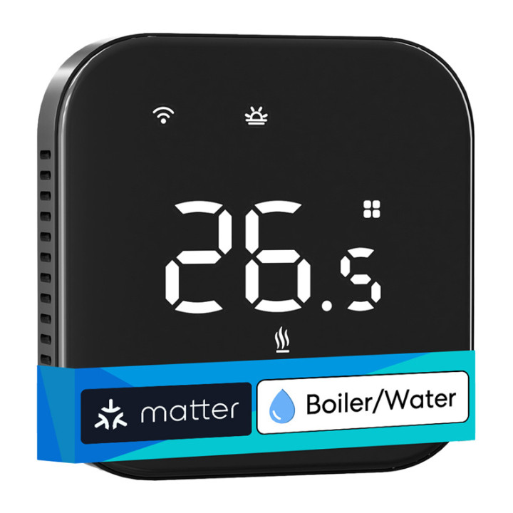 Meross MTS215BMA-B-EU Smart Wi-Fi Thermostat (Black)