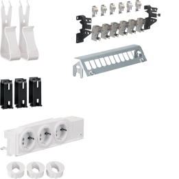 Hager UM00M1 Multimedia Kit with 3x Socket Outlet