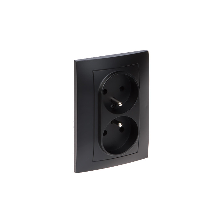 Elektro-Plast SANTRA/4135-09/EPN Double Wall Socket 16A 230V Schuko Type F