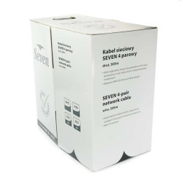 SEVEN :: Kabel sieciowy SEVEN FTP cat.5 Solid Outdoor 4x2 305m BOX