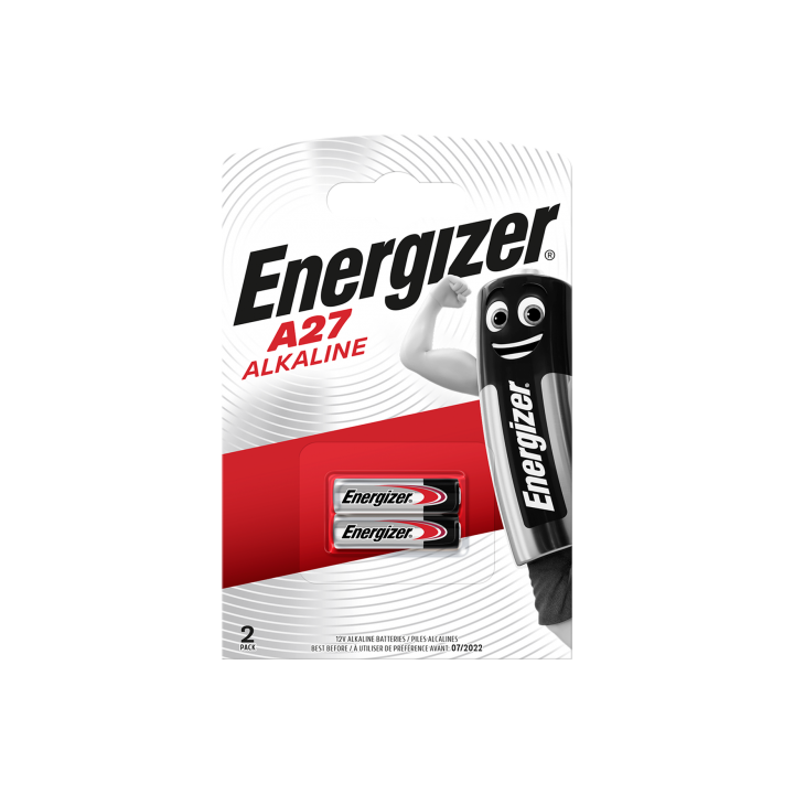 Energizer A27 / 27A / MN27A 12В 22мАч Щелочная батарея, 2 ГБ.