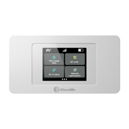 GlocalMe Duoturbo white Cloud SIM Portable 4G/LTE Wi-Fi Router