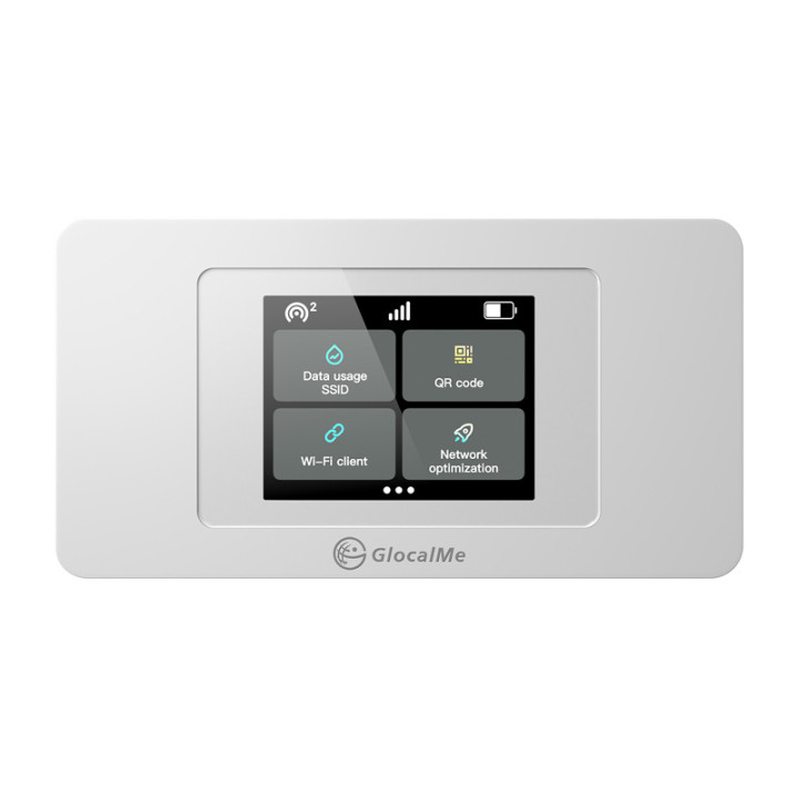 GlocalMe Duoturbo white Cloud SIM Portable 4G/LTE Wi-Fi Router