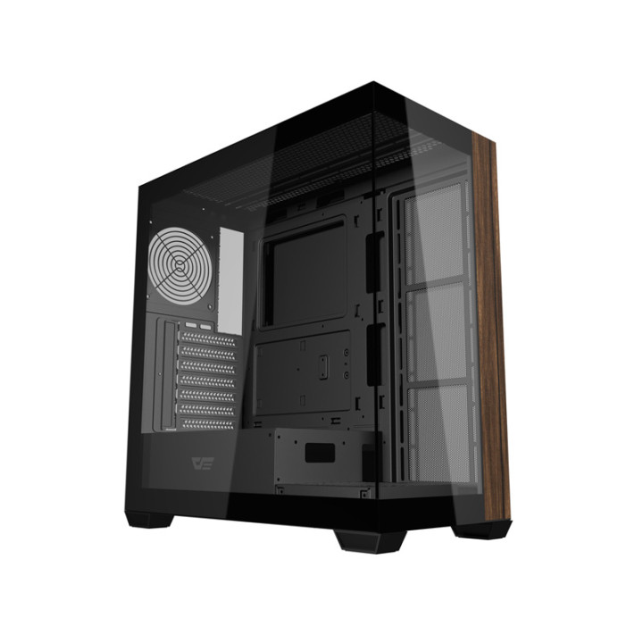 darkFlash DS900W Black Computer Case (No Fans)