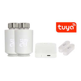 ATLO ATLO-TH-TUYA-2 Smart Thermostatic Radiator Head Kit with Temperature Sensor, Zigbee, Tuya Smart