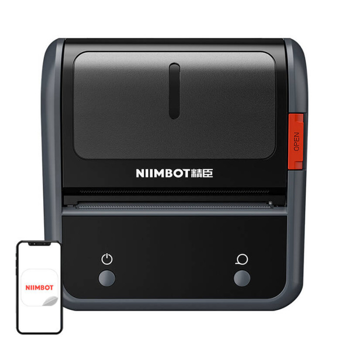 NIIMBOT B3S_P Thermal Label Printer Grey