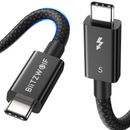 BlitzWolf BW-HDC8 240W USB-C to USB-C Cable, 0.5m (Black)