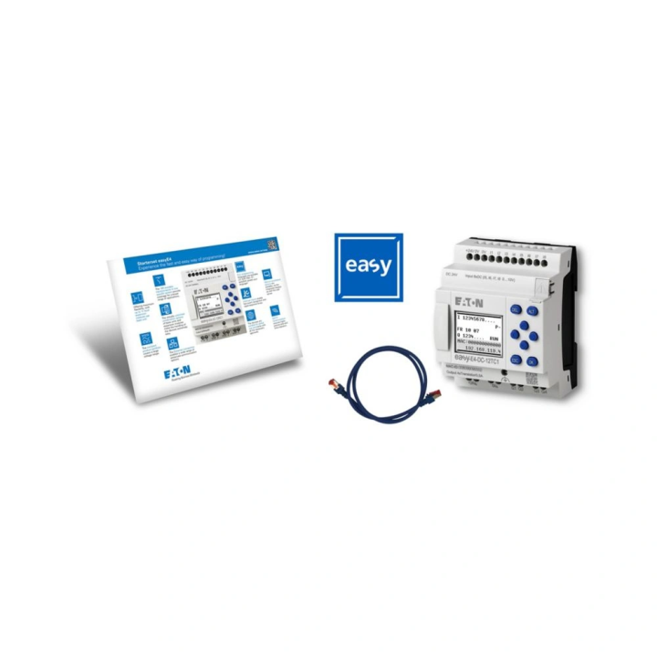 Eaton Moeller EASY-BOX-E4-DC1 DC starter kit includes EASY-E4-DC-12TC1 patch cable easySoft series license