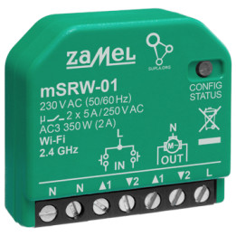 ZAMEL M/SRW-01 Wi-Fi умный контроллер рольставней 230 В AC