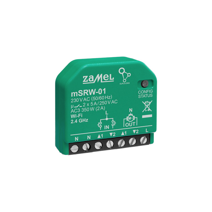 ZAMEL M/SRW-01 Wi-Fi Smart Roller Shutter Controller 230V AC