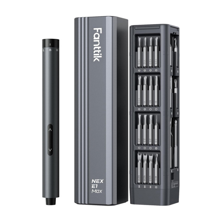 Fanttik E1 Max Grey 3.7V Electric Screwdriver Set