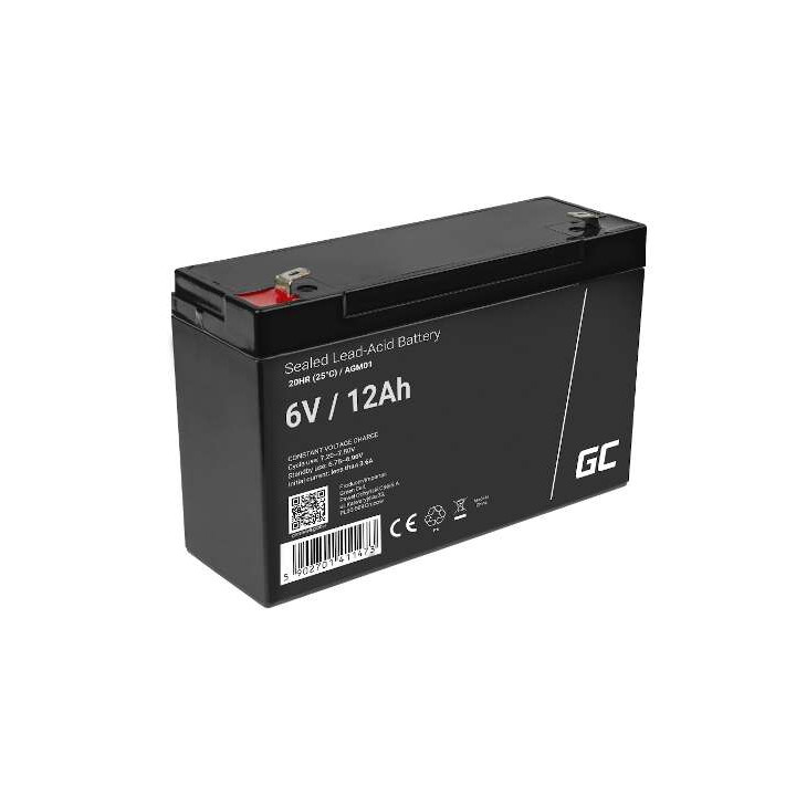 Green Cell AGM01 6V 12Ah Battery