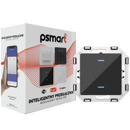 PSMART Выключатель 2 контура стекло RM C WiFi TUYA