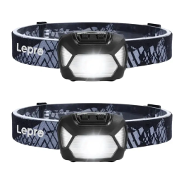 LEPRO 320015-2 200-Lumen Battery-Powered Headlamp Set (2-Pack)