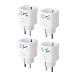 Meross MSS315CFH-EU Smart Plug with Energy Monitoring (Matter) (4-Pack)