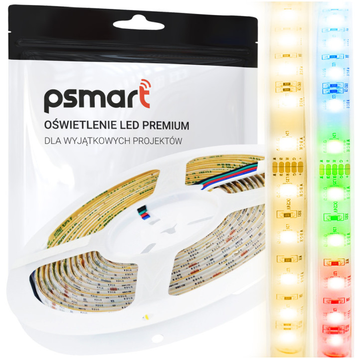 Psmart LED Strip 24V RGBW 3000K 5050 IP65 60LED/m 5m