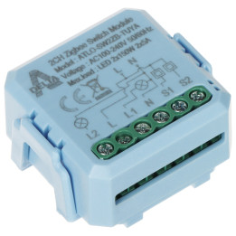 ATLO ATLO-SW2ZB-TUYA ZigBee умный настенный выключатель - 2 клавиши, Tuya Smart, совместим с Alexa и Google Home