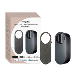 Умная дверная накладка Aqara U200 LITE, совместимая с Matter, Wi-Fi/Zigbee/Bluetooth, черный
