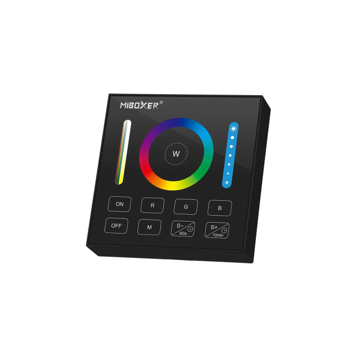 Wall mounted controller RGB+CCT 1-zone black 2xAAA B0B