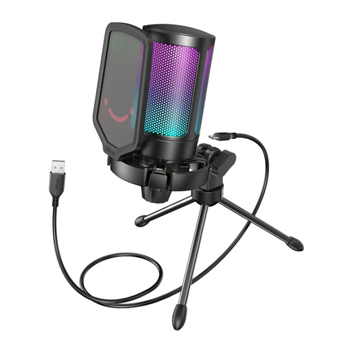 Fifine A6V Condenser Gaming Microphone (Black)
