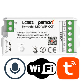 Psmart Mini CCT LED Controller 5-24V 15A PX Series WiFi TUYA