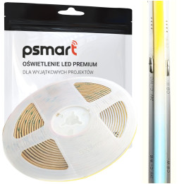 Psmart LED Strip SCOB 24V CCT Dual Wire 2-Pin IP20 8mm 576LED/m 5m