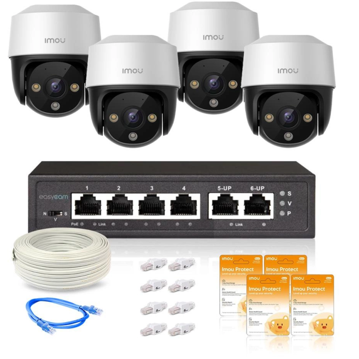 Imou Cruiser IP Camera Kit PoE Imou Protect Basic 4pcs 4MP IP66