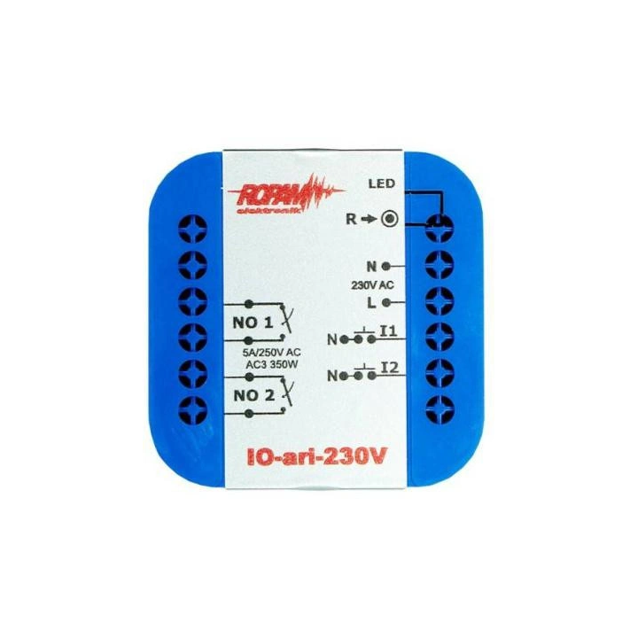 Ropam IO-ARI-230V Wireless in-wall controller 230 V AC, 2-channel