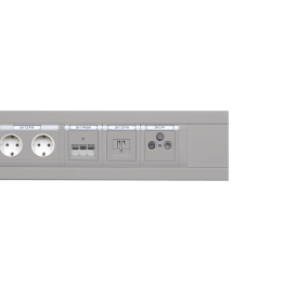 Hager WL1220 Double Socket Outlet - White
