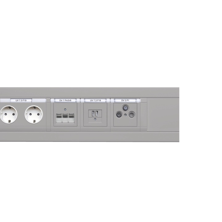 Hager WL1220 Double Socket Outlet - White