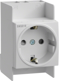 Hager SNS016 Schuko Socket 16A, Quick-Connect