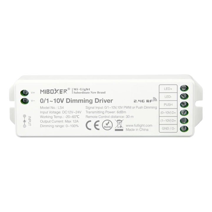 Dimmer Milight 0/1 - 10V / PWM / Push button