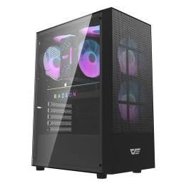 darkFlash A290 Midi Tower Computer Case (Black) + 3 ARGB Fans