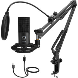 Fifine T669 USB Condenser Microphone (Black)