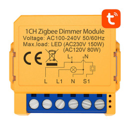Умный выключатель розетки ZigBee Avatto ZDMS16-2 TUYA